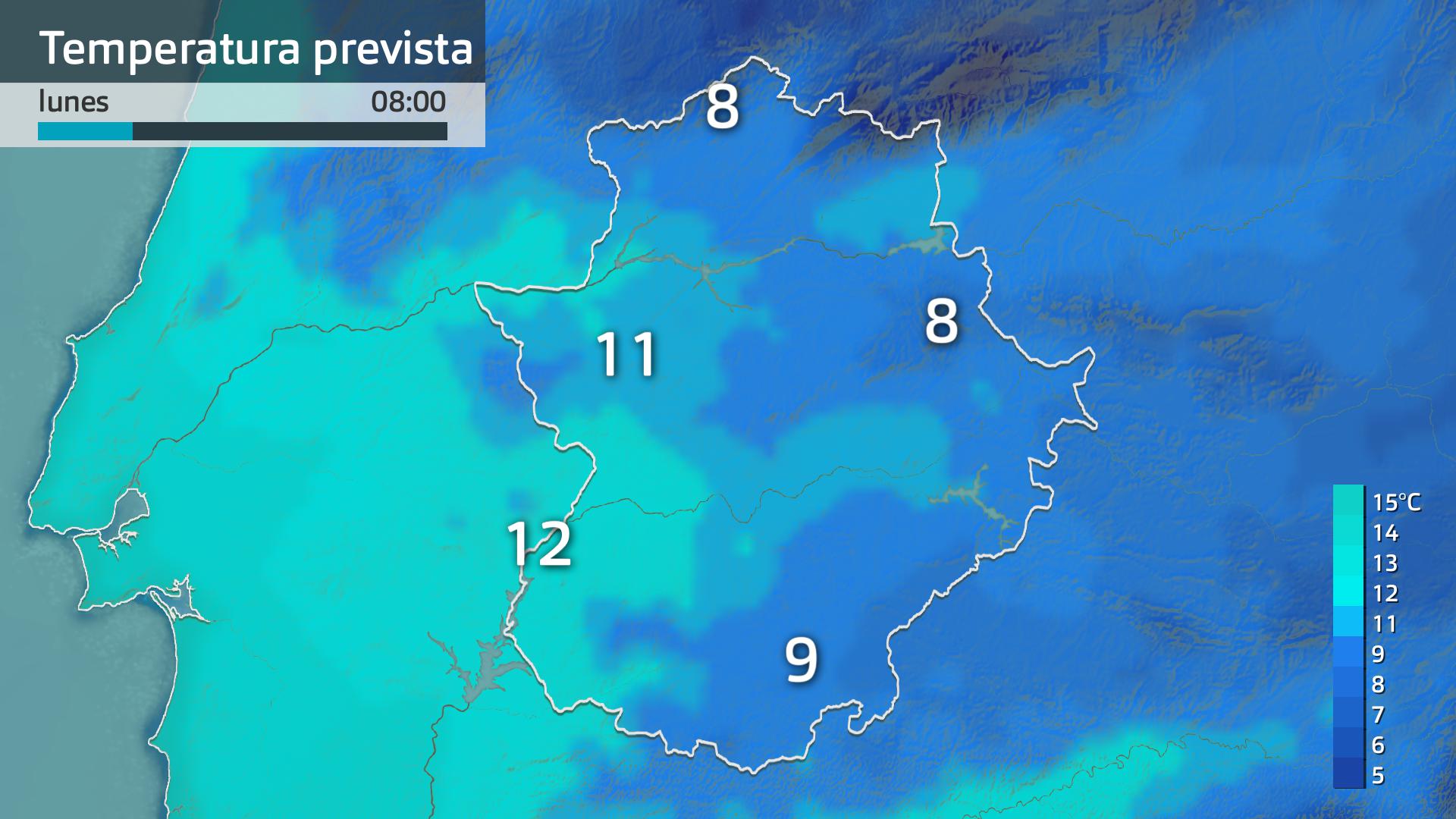 Temperatura mínima prevista