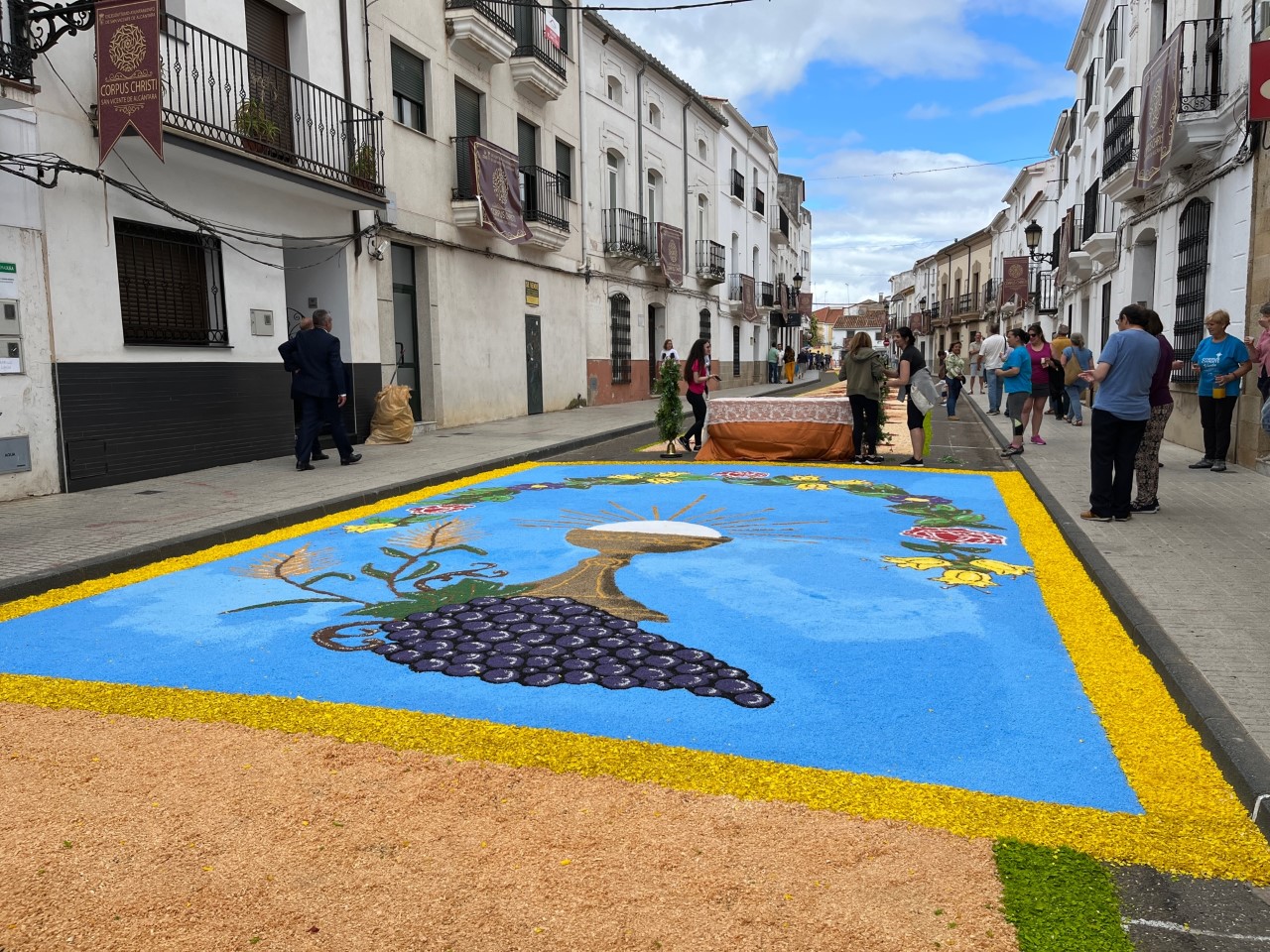 Alfombra de serrín de corcho