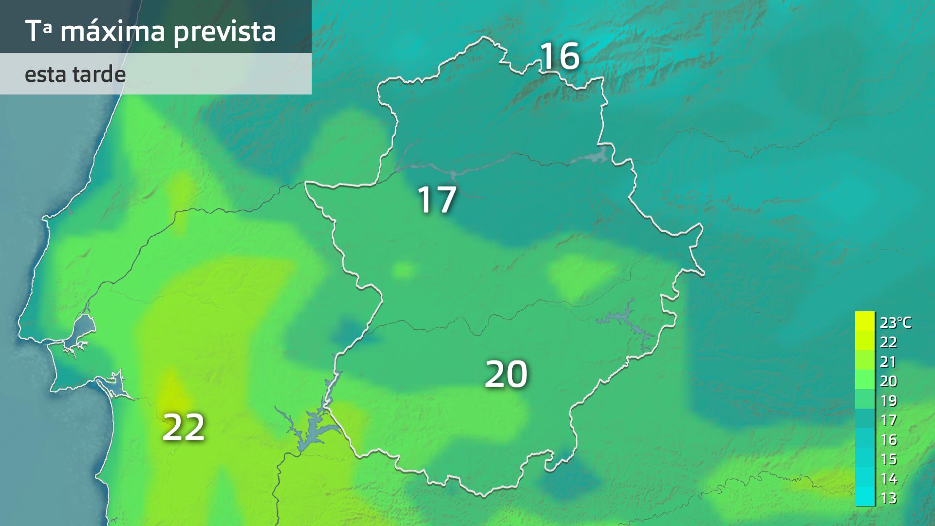 Temperatura máxima prevista para hoy martes 30 de enero