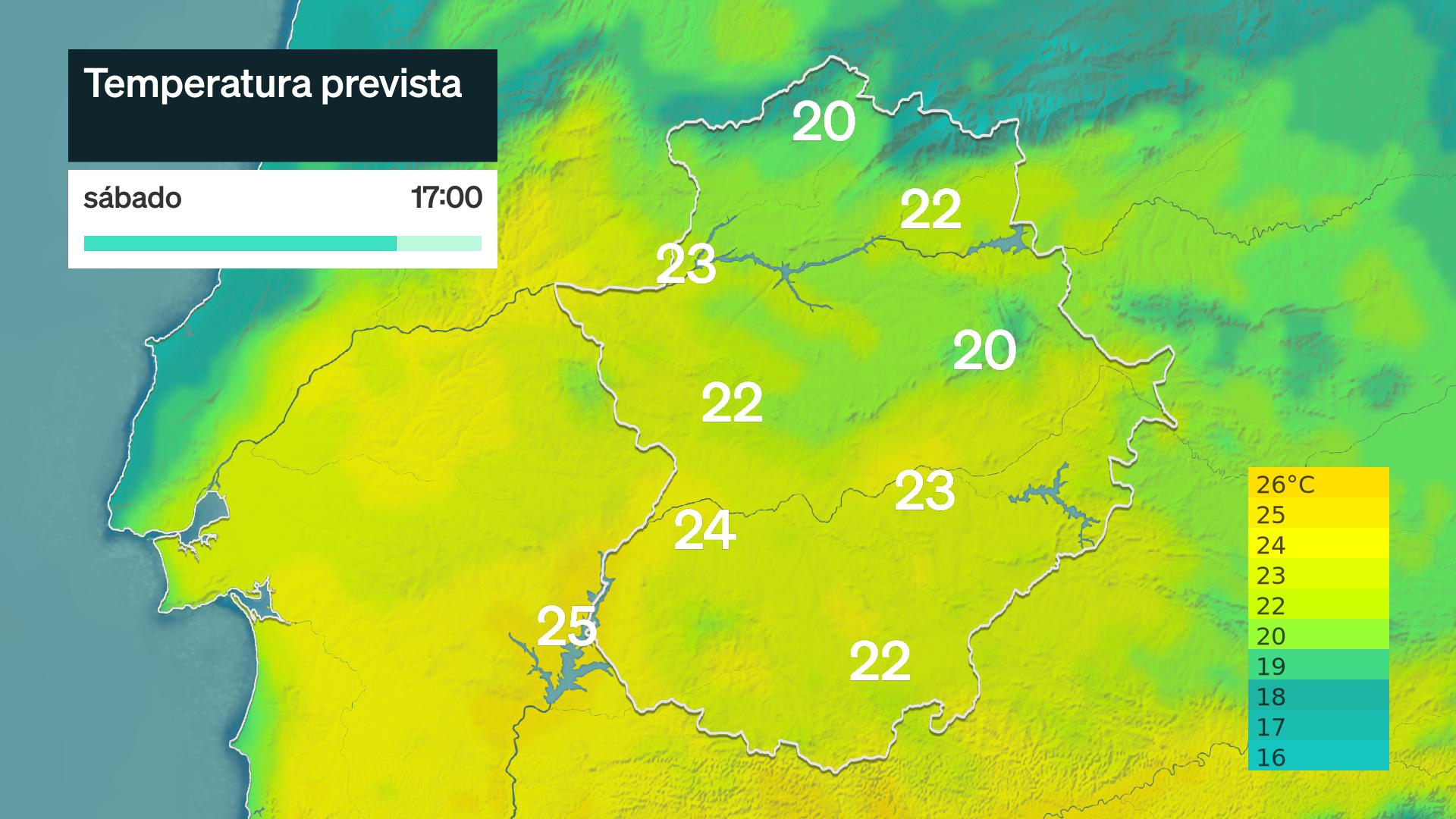 Temperatura máxima prevista