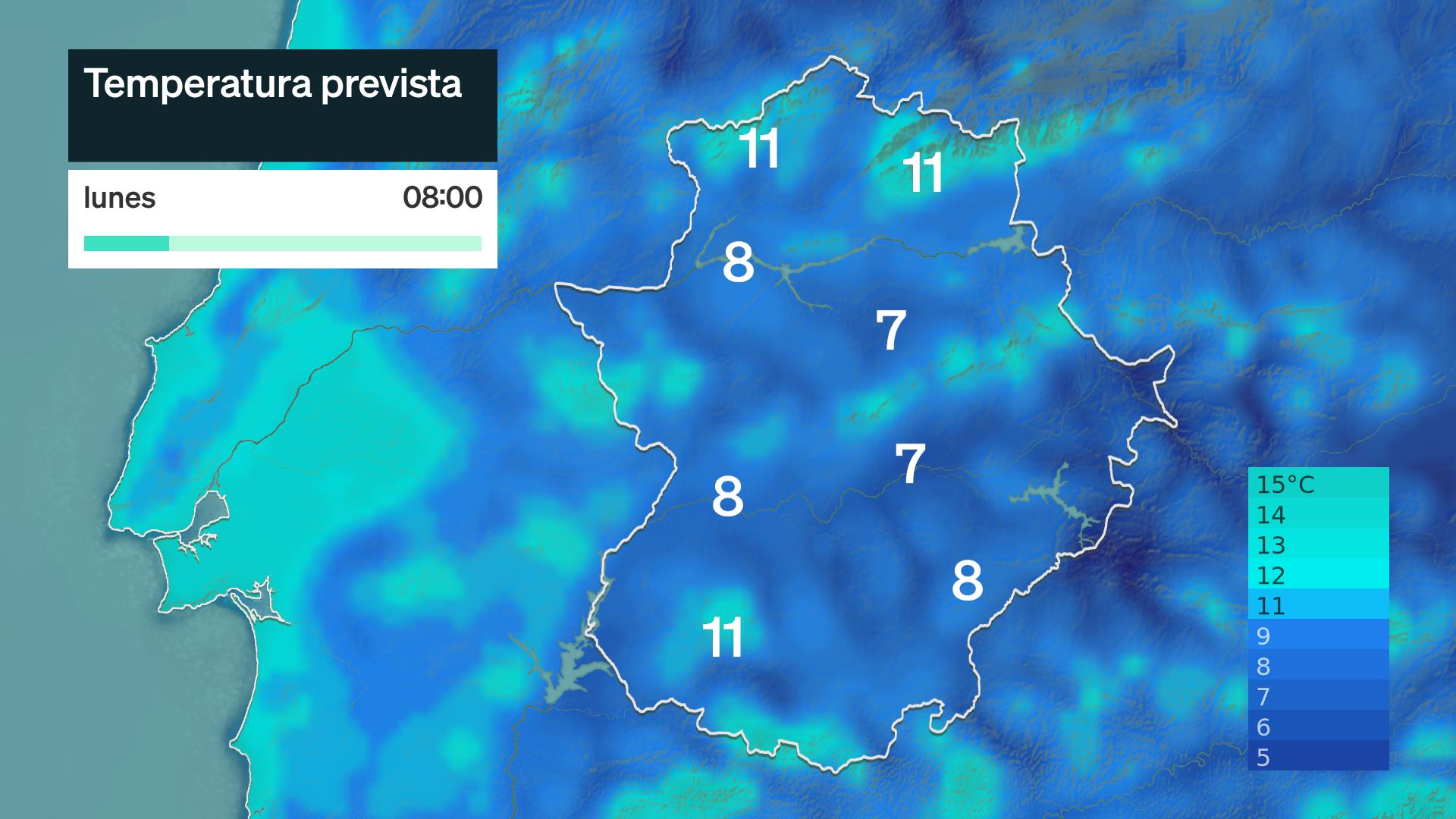 Temperatura mínima prevista