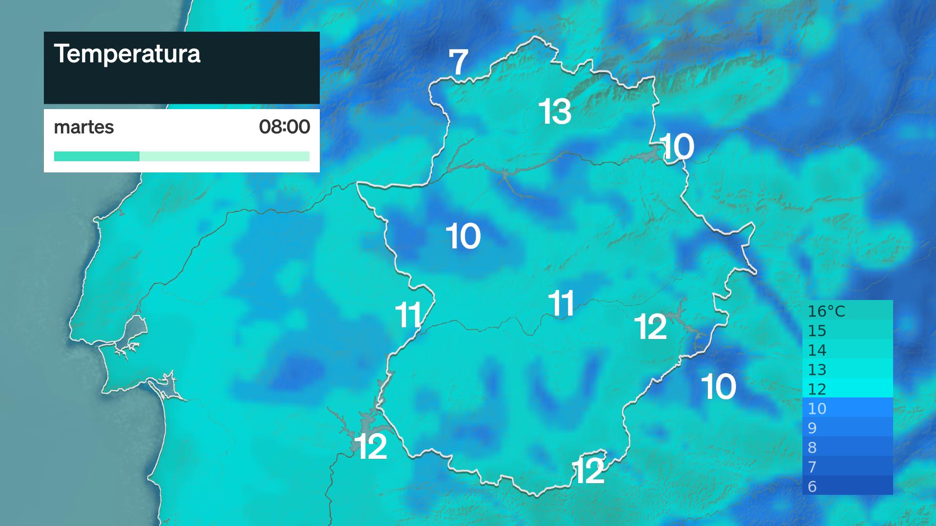 Temperatura mínima prevista