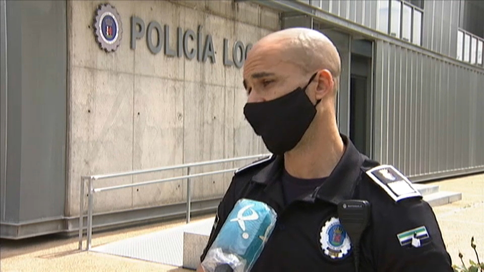 Toni Mesas, segundo jefe de la policía local de Badajoz que también ayudó a salvar la vida de Tomás 