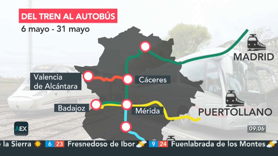 Sin trenes en Extremadura