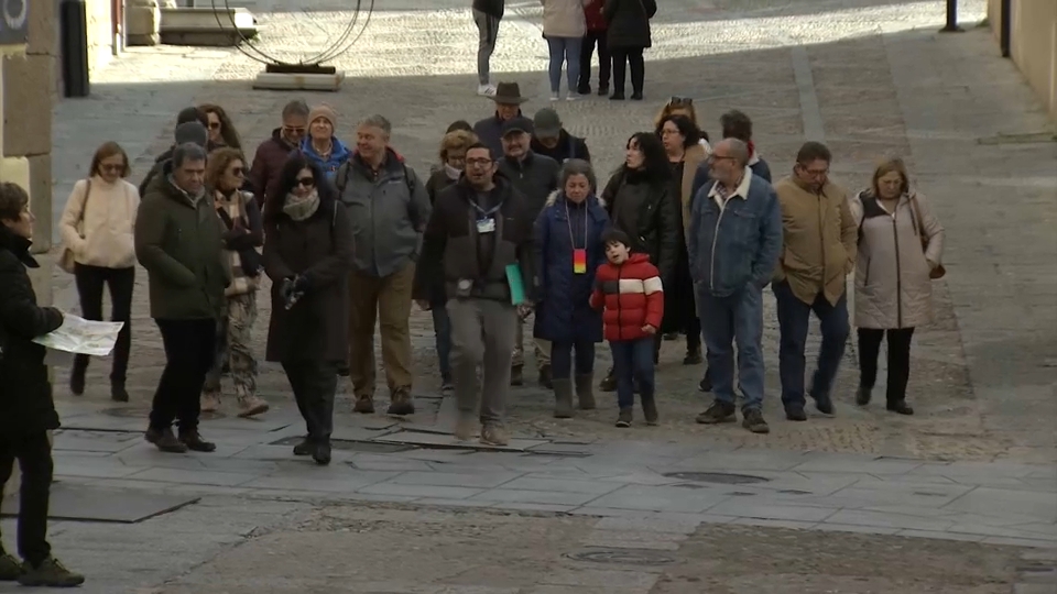 Turistas en Extremadura