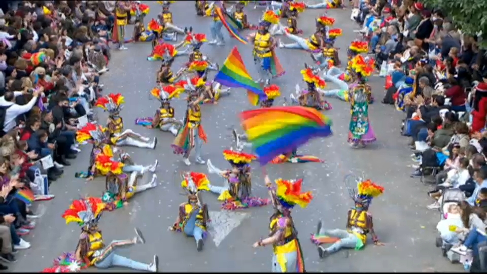 Desfile de comparsas de Badajoz 2022.