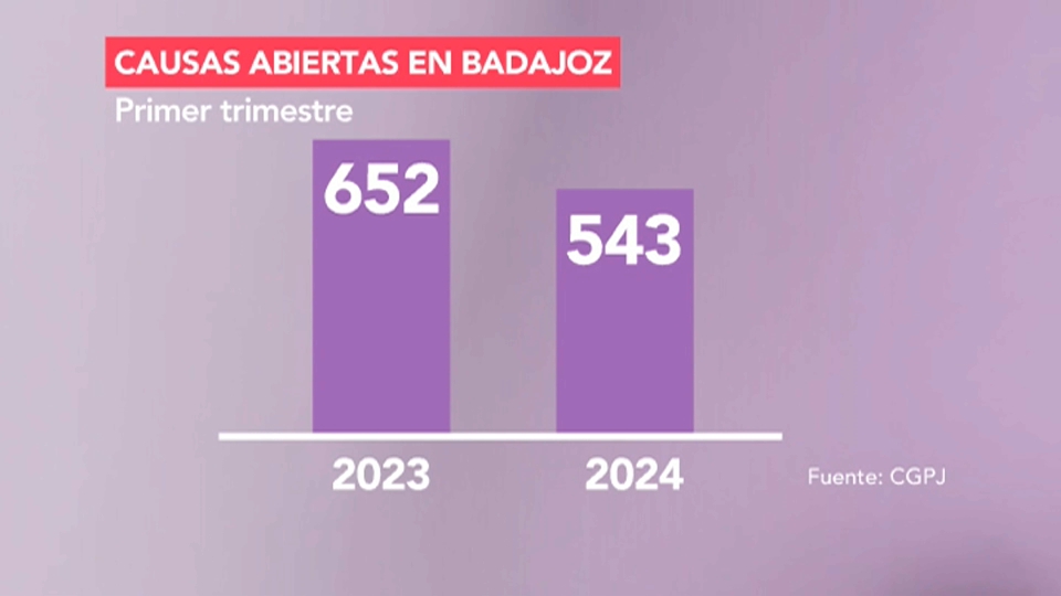 Cerca de 3.000 mujeres han sido víctimas de violencia machista en 2024 en Extremadura, según el CGPJ