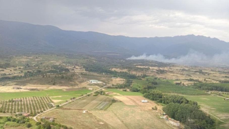Incendio en Villanueva de la Vera