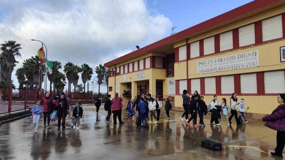 El Colegio Público de Gabriel es desalojado el 5 de febrero de 2026 debido a las inclemencias meteorológicas