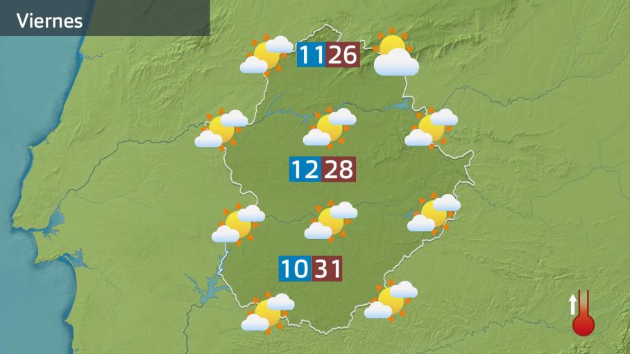 Mapa de previsión del viernes 17 de abril