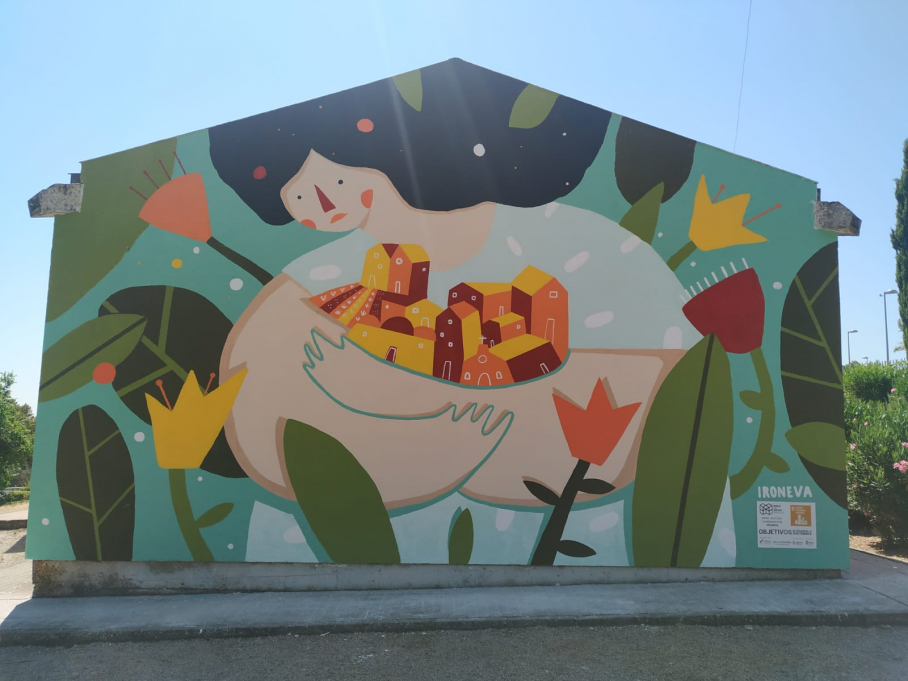 Imagen de uno de los murales