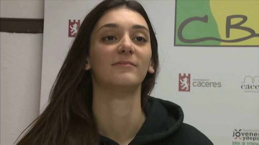 Miriam Forasté en una rueda de prensa