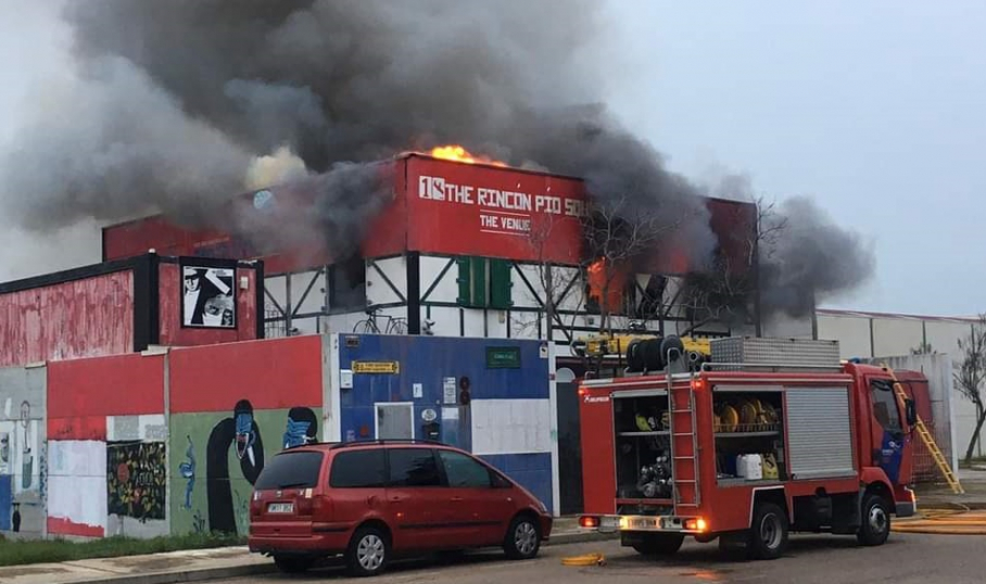 Incendio en Don Benito