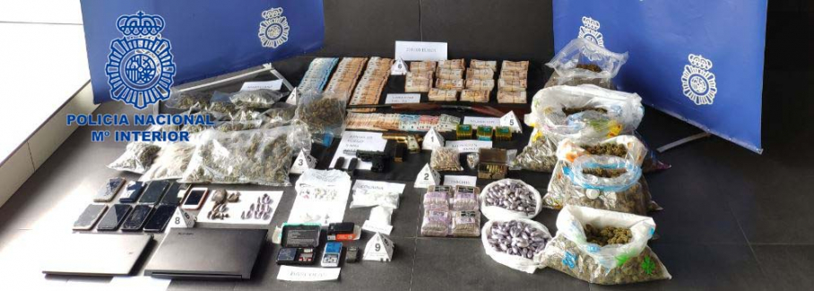 Parte de la droga intervenida en la operación Tatoo