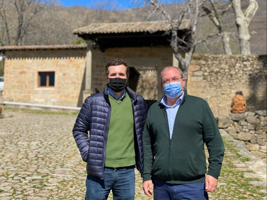 Casado y Monago en el Monasterio de Yuste