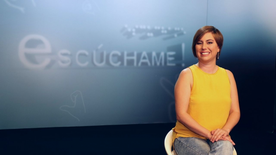Mamen Arroyo, presentadora de 'Escúchame!'