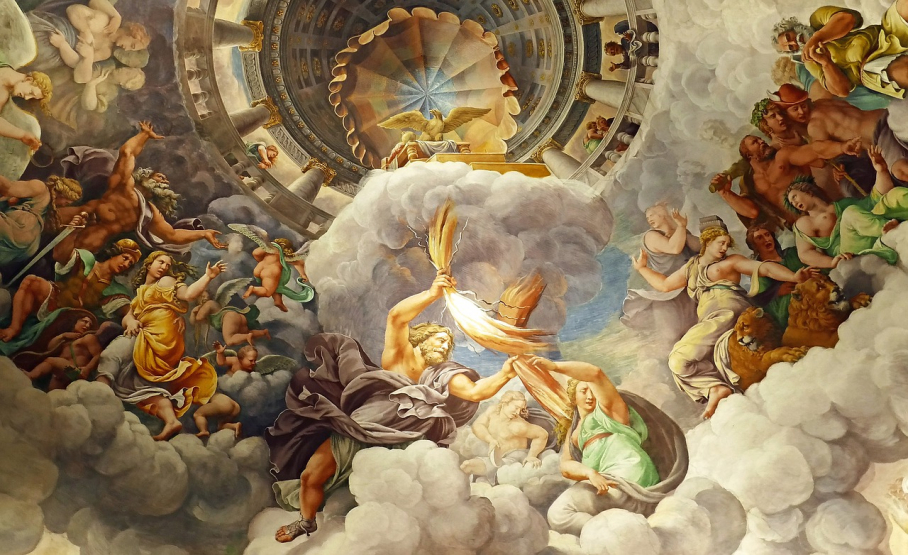 Caída de los gigantes,  de Giulio Romano