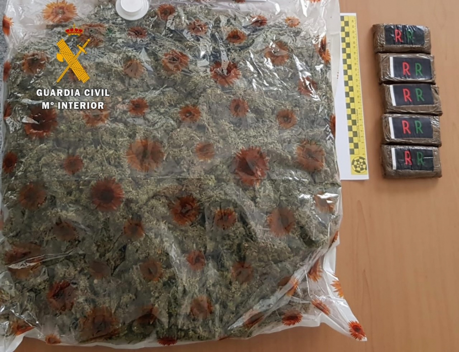Droga intervenida por la Guardia Civil