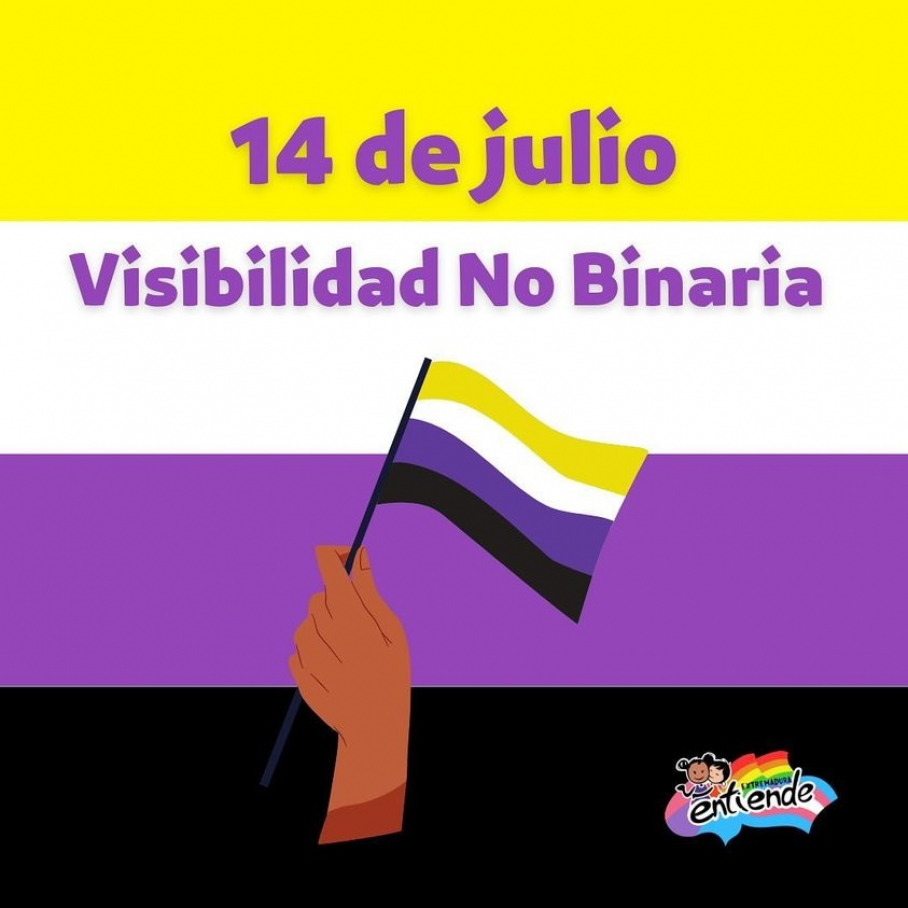 Imagen cartel conmemorativo del Día Internacional de las Personas No Binarias