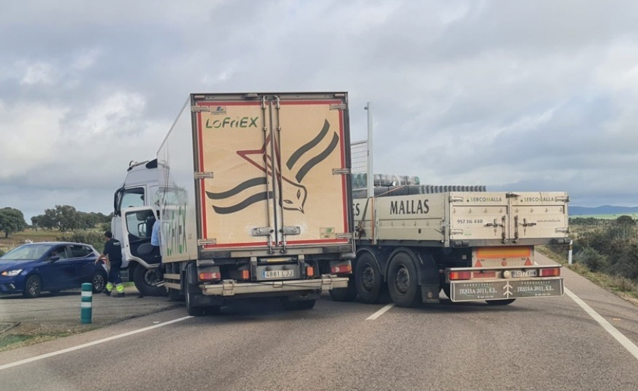 Accidente en la N-523
