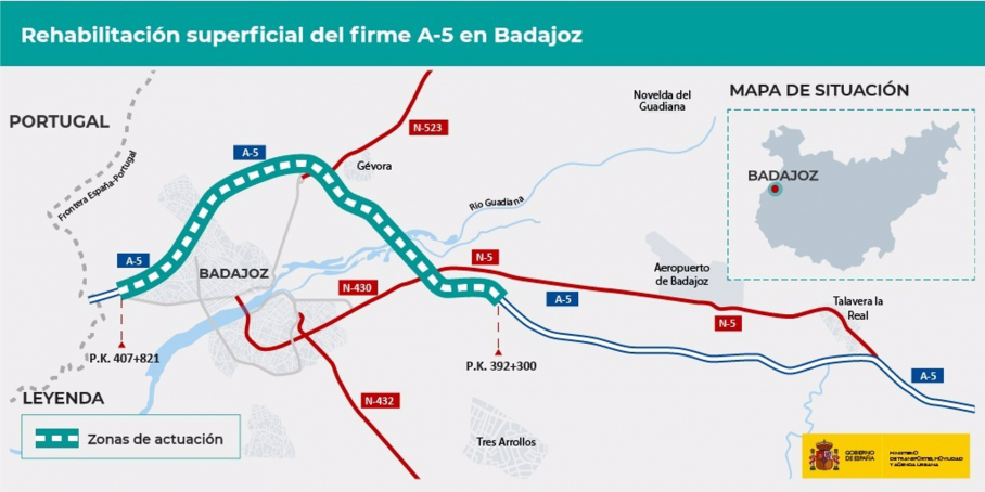 Obras firme Badajoz