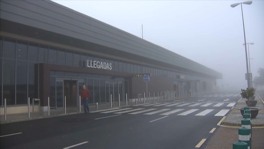 Niebla en el aeropuerto de Badajoz