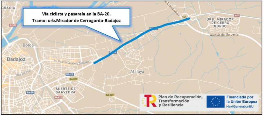 Proyecto de pasarela en Badajoz