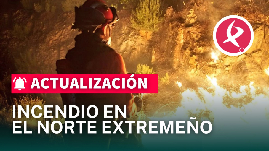 Incendio en el Norte Extremeño