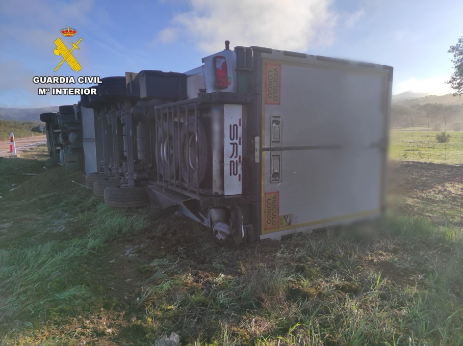 Accidente en la N-523