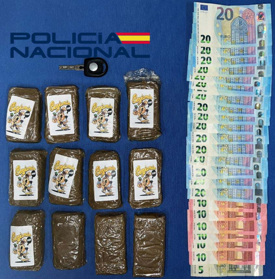 Droga intervenida en Badajoz
