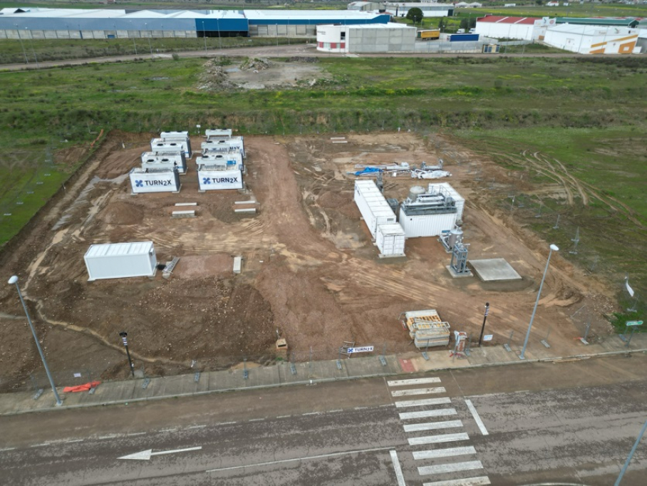 Planta Turn2X de Miajadas en construcción