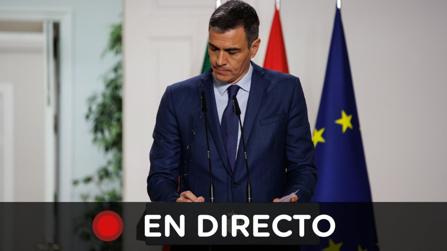 Sánchez desvelará hoy si sigue en La Moncloa o dimite mientras Gobierno y PSOE esperan en vilo su decisión