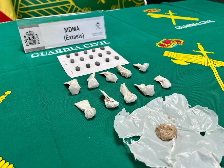 Droga intervenida en Cáceres
