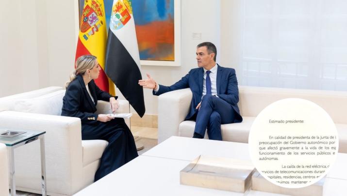 María Guardiola mantiene una reunión con Pedro Sánchez - Imagen de archivo