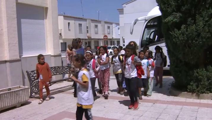 Jóvenes saharauis del programa 'Vacaciones en paz'