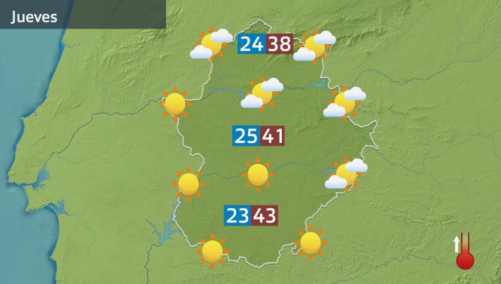 Mapa de previsión del 14 de agosto