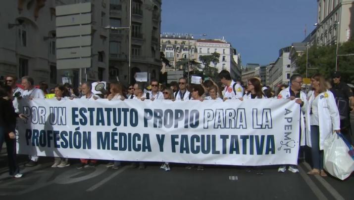 Jornada de huelga médica el pasado 3 de octubre de 2025