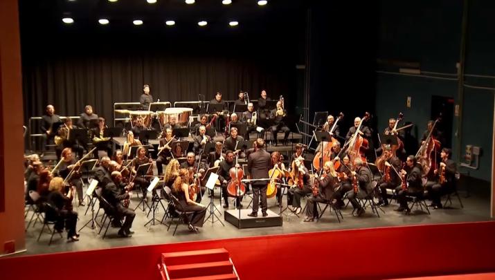 Concierto de la Orquesta de Extremadura en Plasencia durante los actos por su 25 aniversario.