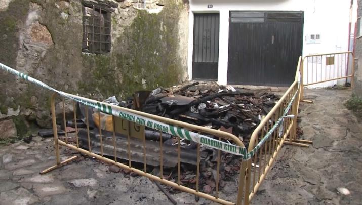 Estado de la vivienda tras el incendio