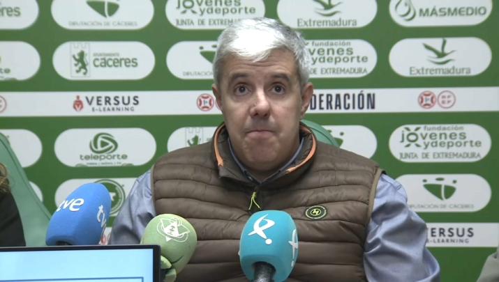 El vicepresidente del CP Cacereño, Juan Miguel Olmeda