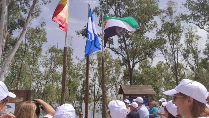 Bandera azul en Campanario