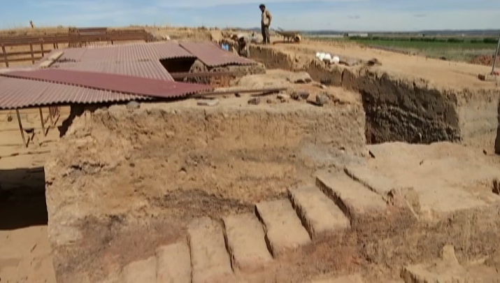 Nueva zona excavada en Casas del Turuñuelo