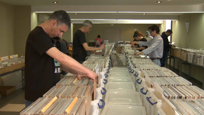 Feria de discos celebrada en Badajoz