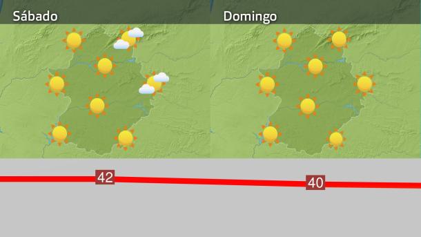 Mapa de previsión del sábado 10 y domingo 11 de agosto