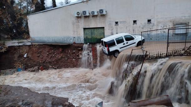 Efectos de la rotura de una balsa en Jarandilla