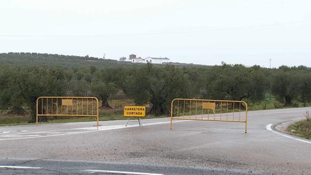 Cinco carreteras de la Diputación de Badajoz continúan cerradas 