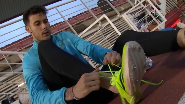 David Barroso, deportista del Capex, durante un entrenamiento