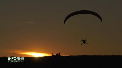 paramotor biplaza en Cáceres