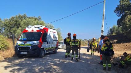 Incendio en Oliva de la Frontera