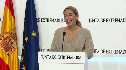 María Guardiola, presidenta de la Junta de Extremadura
